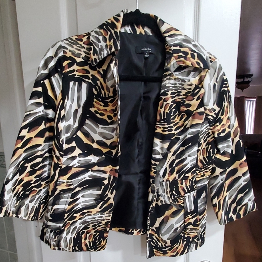 Black print Blazer